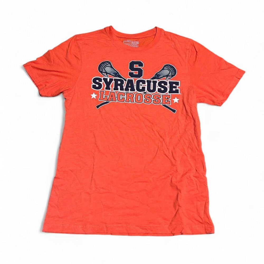Unbranded Unisex Syracuse lacrosse  Orange T-shirt